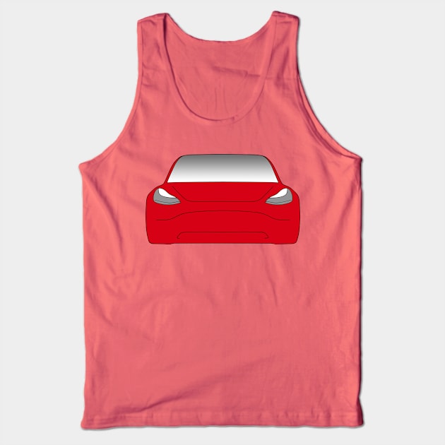 Tesla Model 3 Front Tank Top by dgc